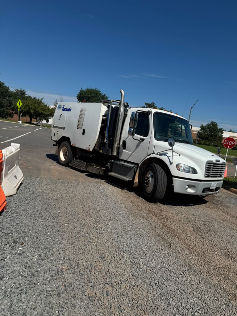 A7 Tornado street sweeper at a project site